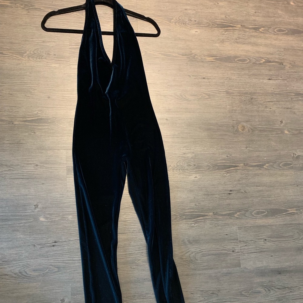 American Apparel Velvet Jumpsuit Size Small
